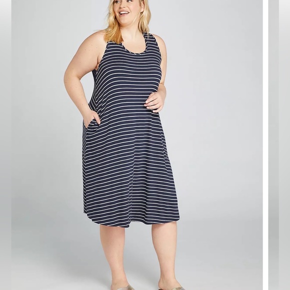 Lane Bryant Dresses & Skirts - Printed Crochet-Back Swing Dress Dress